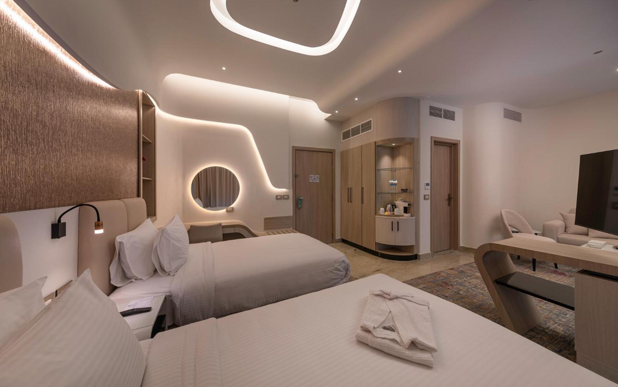 Mirage Hotel & Conference Center อเล็กซานเดรีย ภายนอก รูปภาพ A room at the hotel
