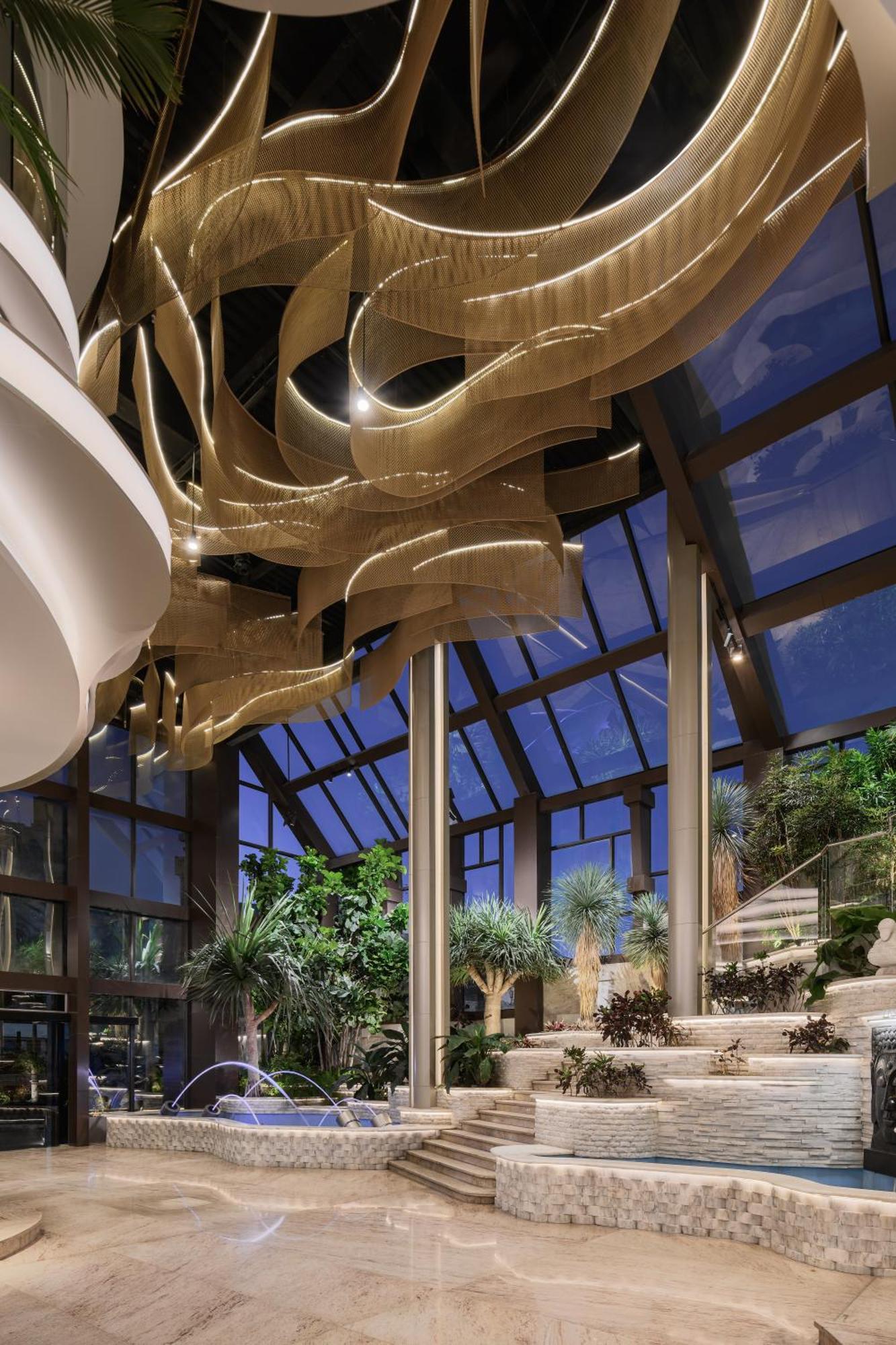 Mirage Hotel & Conference Center อเล็กซานเดรีย ภายนอก รูปภาพ The interior of the hotel