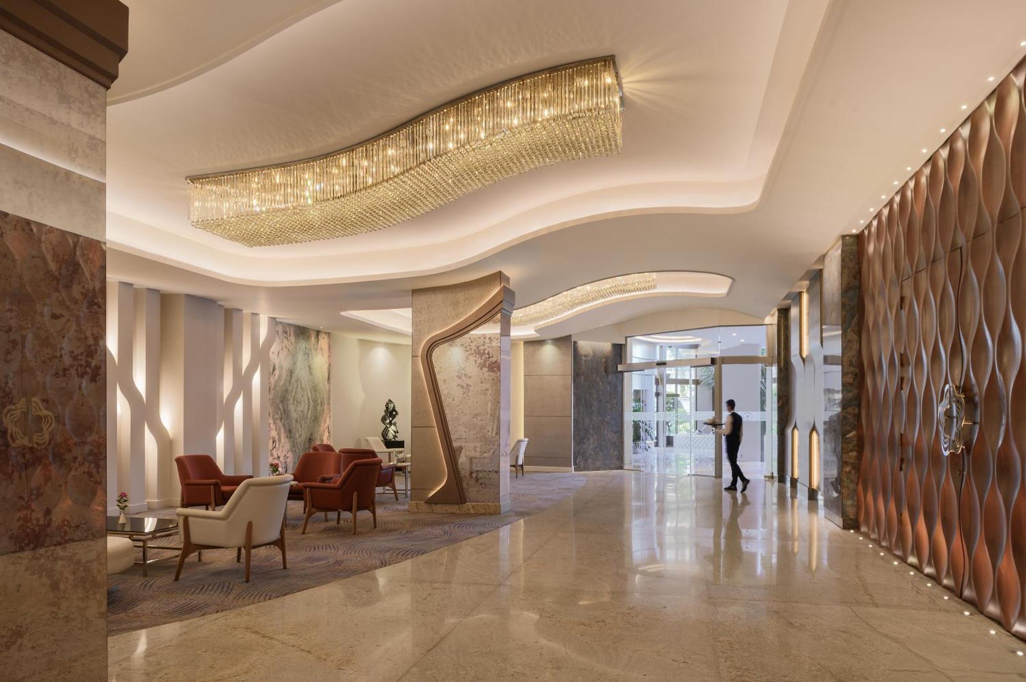 Mirage Hotel & Conference Center อเล็กซานเดรีย ภายนอก รูปภาพ The lobby of the hotel