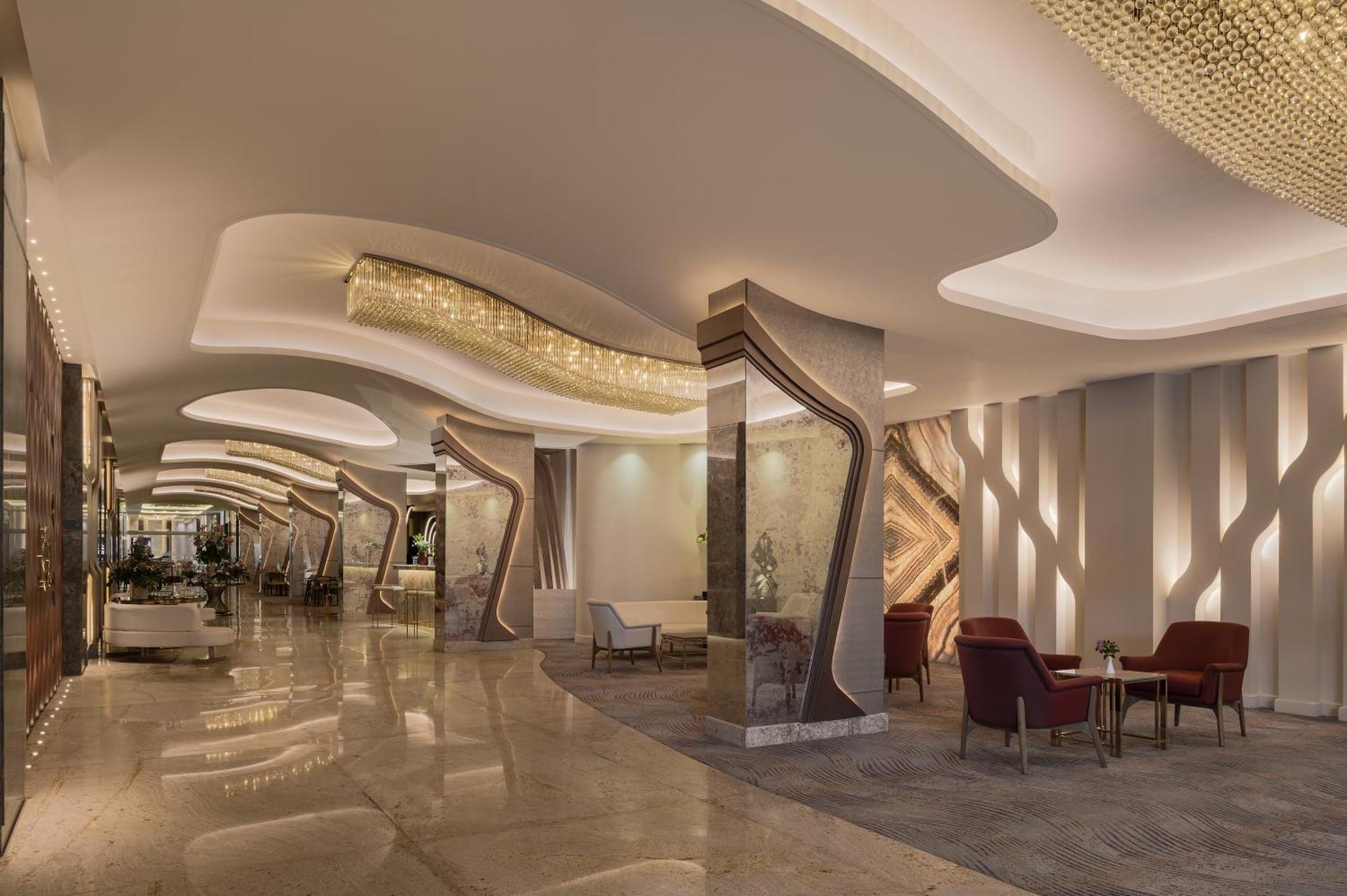 Mirage Hotel & Conference Center อเล็กซานเดรีย ภายนอก รูปภาพ The lobby of the hotel